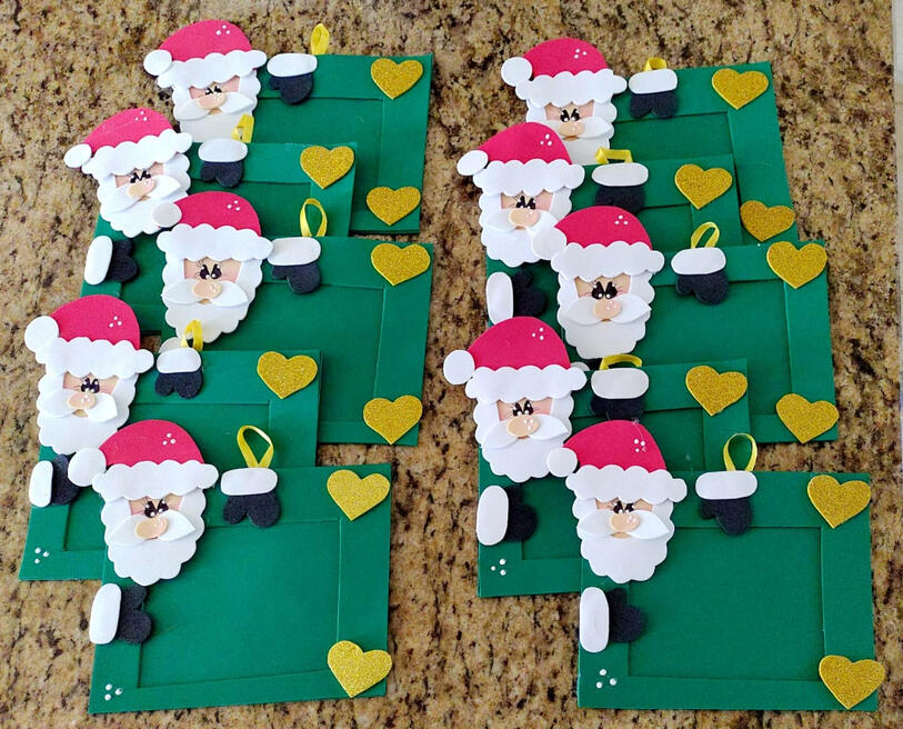 Porta-retratos de natal